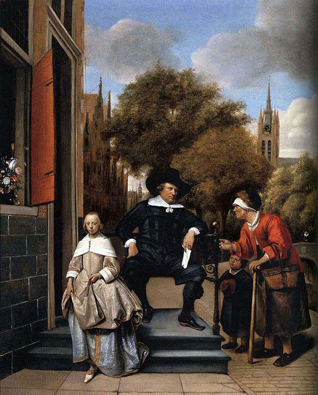 Burgher of delft and his Daughter